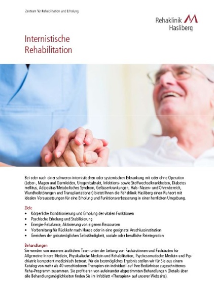 Flyer Internistische Rehabilitation
