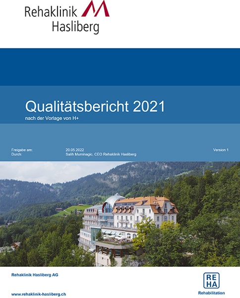 Qualitätsbericht H+ Rehaklinik Hasliberg 2021