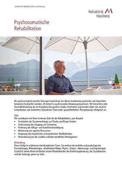 Flyer Psychosomatische Rehabilitation